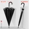 European and American long-handled large umbrella, 25-inch plain straight-handled umbrella, can be printed with logo, 16-bone curved handle umbrella in stock, LOGO printed umbrella details Picture